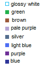 Assignment of colors Assignment of colors